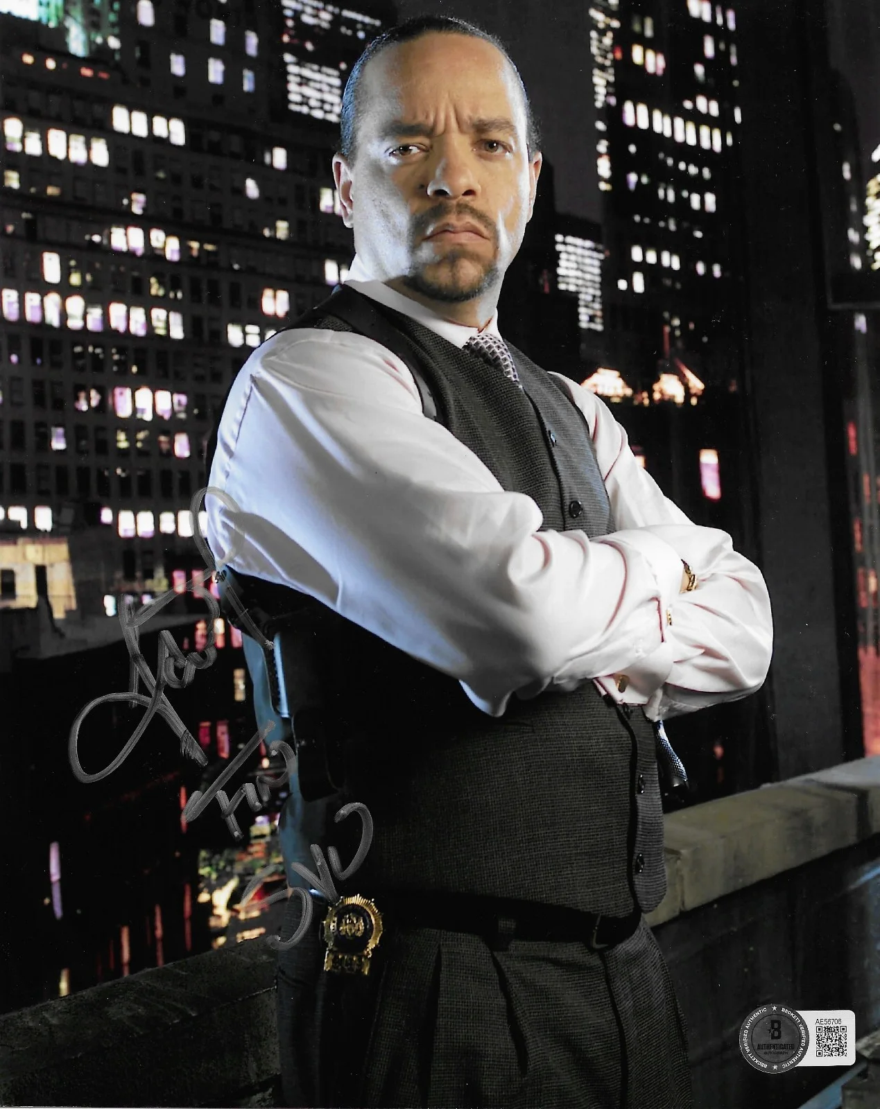 Ice-T — Ice-T Tracy Morrow Signed 8x10 Photo BAS Autographed Law & Order SVU