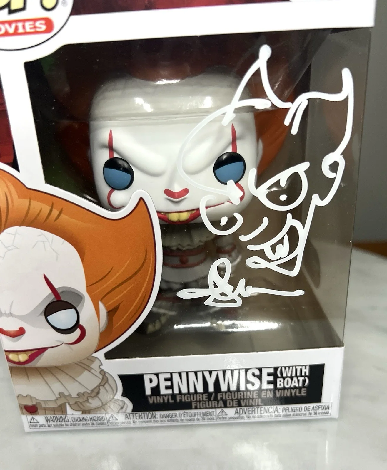 Andy Muschietti — Andy Muschietti Pennywise It Signed & Sketched Funko Pop SWAU COA, изображение 2