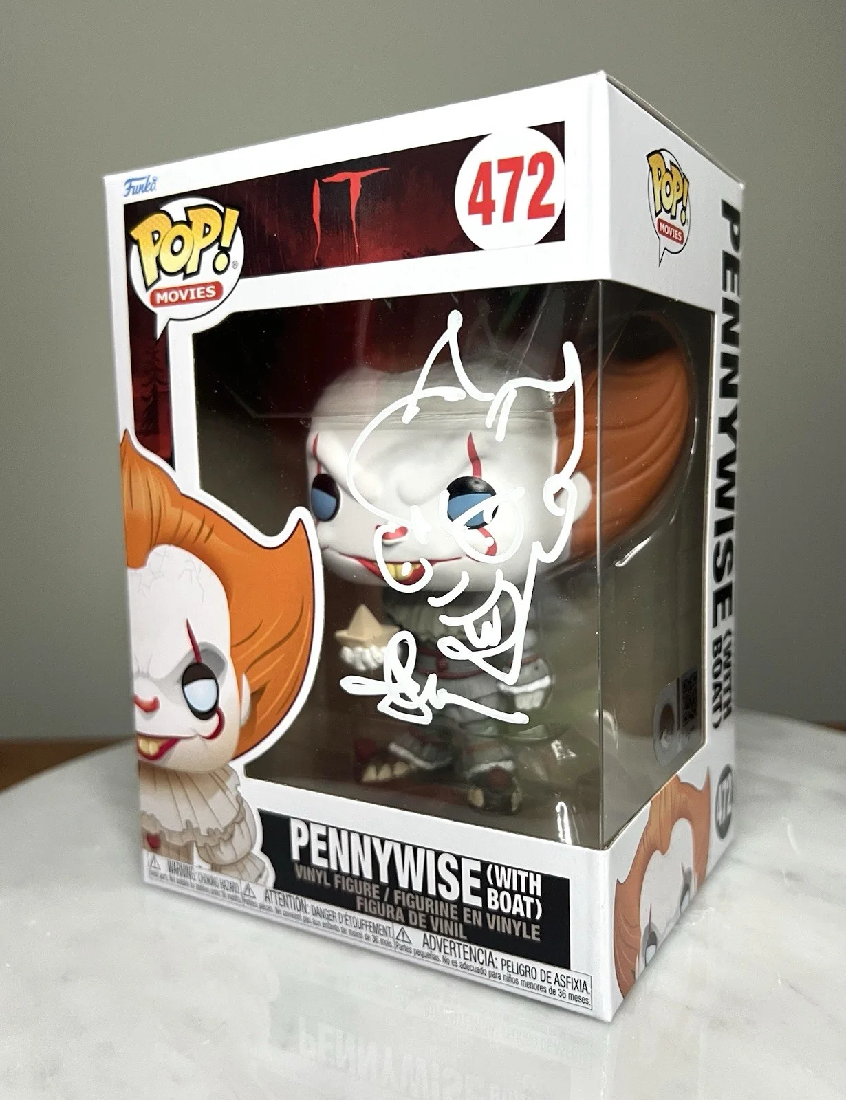 Andy Muschietti — Andy Muschietti Pennywise It Signed & Sketched Funko Pop SWAU COA, изображение 3