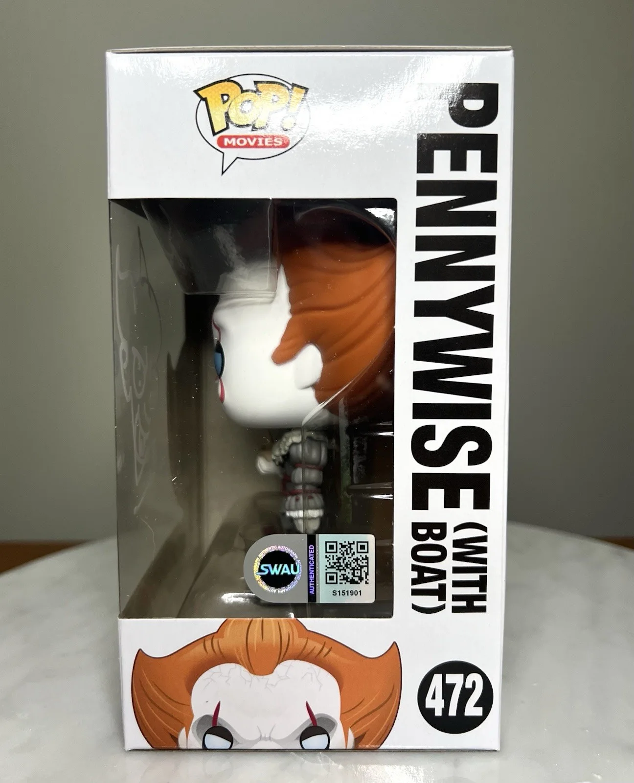 Andy Muschietti — Andy Muschietti Pennywise It Signed & Sketched Funko Pop SWAU COA, изображение 4