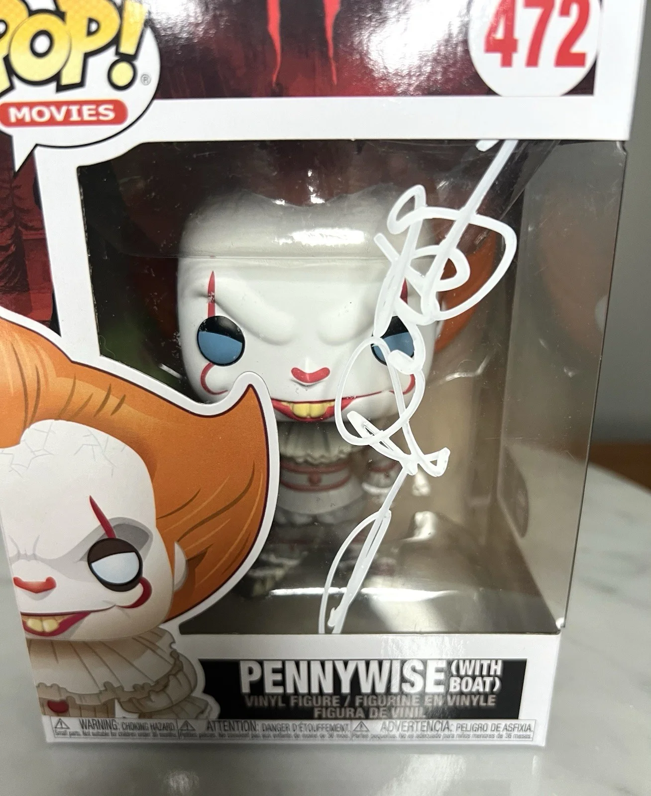 Andy Muschietti — Andy Muschietti Pennywise It Signed Funko Pop SWAU COA, изображение 2
