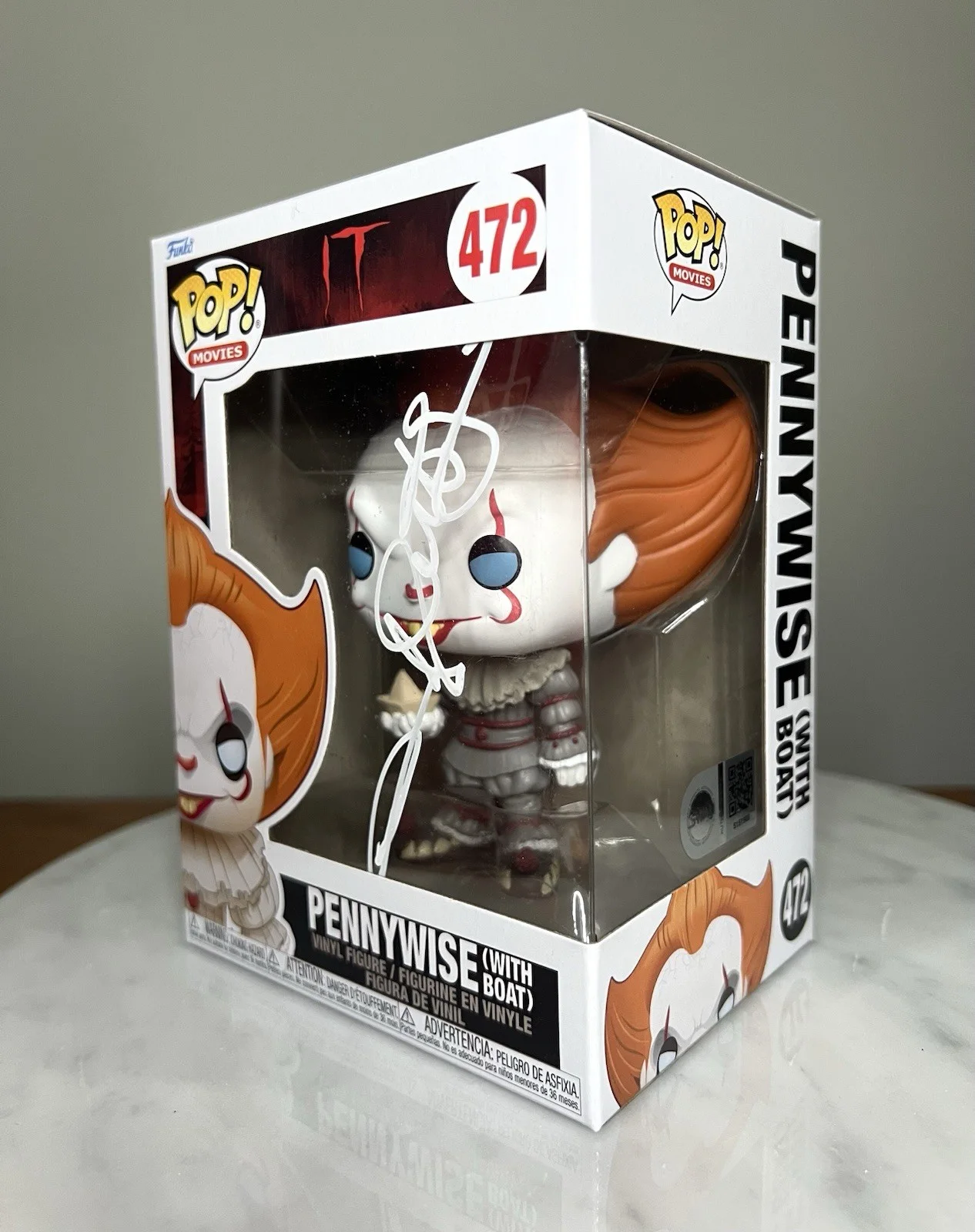 Andy Muschietti — Andy Muschietti Pennywise It Signed Funko Pop SWAU COA, изображение 3
