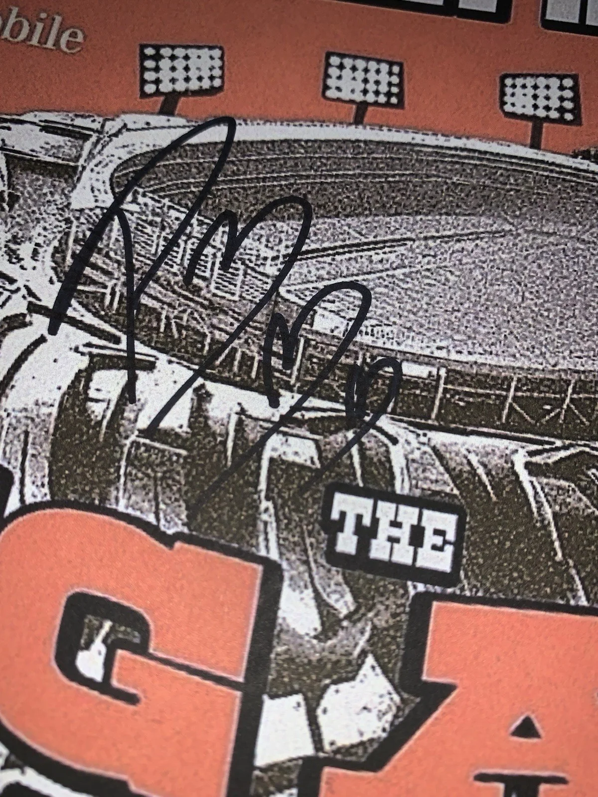 POST MALONE TOUR PROMO HAND SIGNED!!!!, image 2