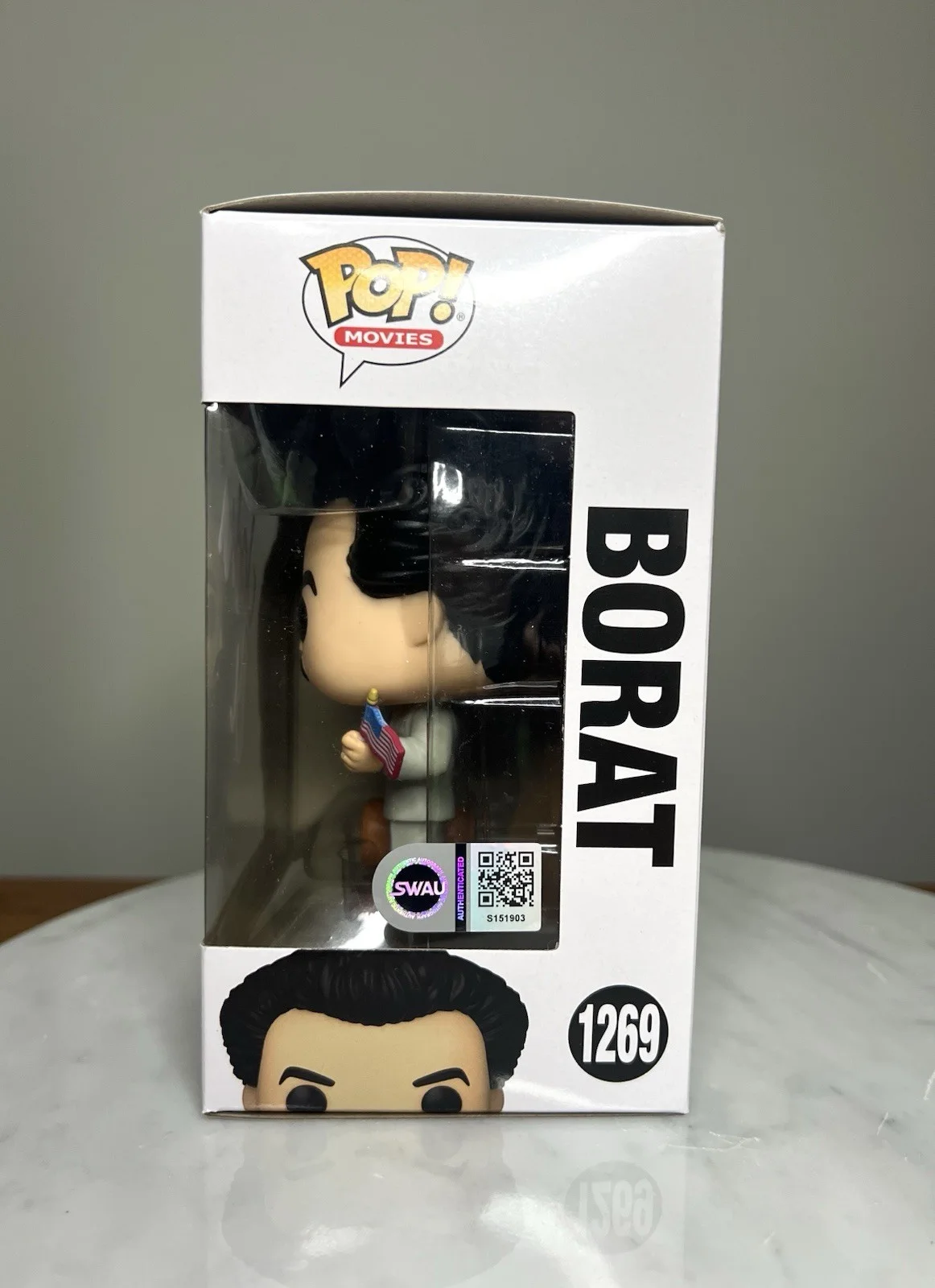 Sacha Baron Cohen — Sacha Baron Cohen Signed Borat Funko Pop SWAU COA, изображение 5