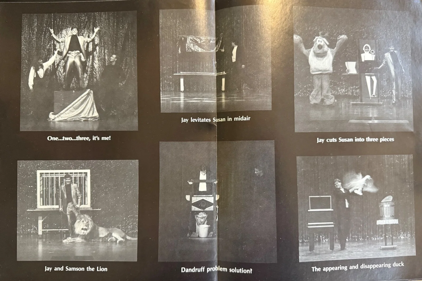 Jay Owenhouse, Tim Shore, Susan Owenhouse — Vintage 1993 Jay Owenhouse Signed Bozeman MT Magic Show Program Samson Lion, image 3