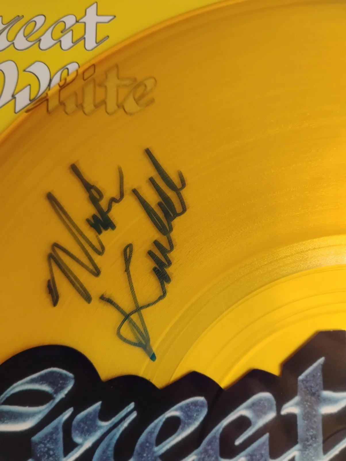 Great White Band Signed 12" Single, image 2