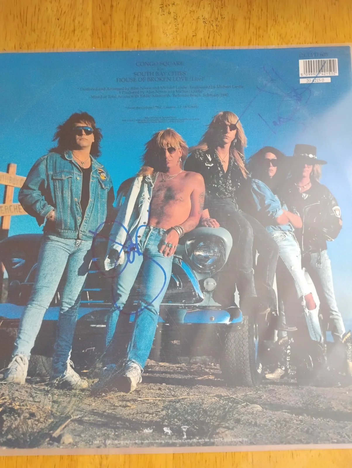 Great White Band Signed 12" Single, image 5