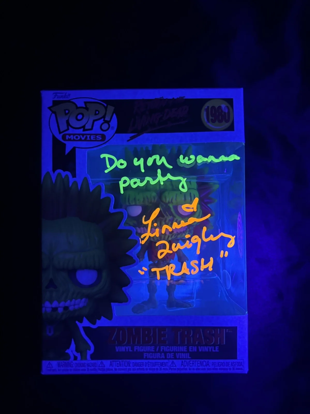 Linnea Quigley — Linnea Quigley Signed Funko Pop Zombie Trash The Return of the Living Dead JSA F