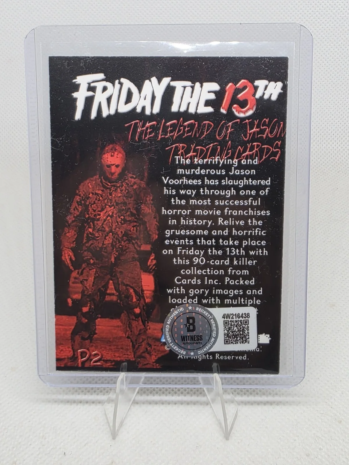 Ari Lehman — ARI LEHMAN Friday The 13th Jason Voorhees SIGNED Auto Card Beckett Authentic, изображение 2