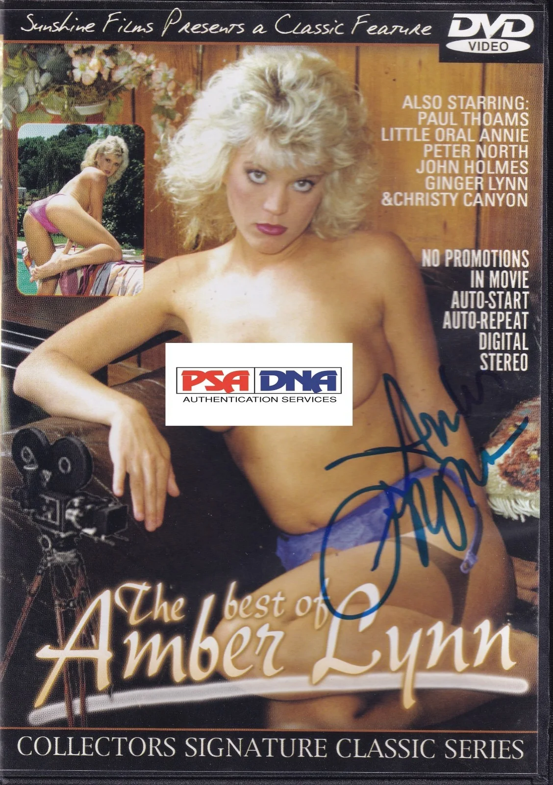 Amber Lynn — The Best of Amber Lynn Signed DVD Cover PSA/DNA COA Adult Film Legend Auto'd, изображение 5