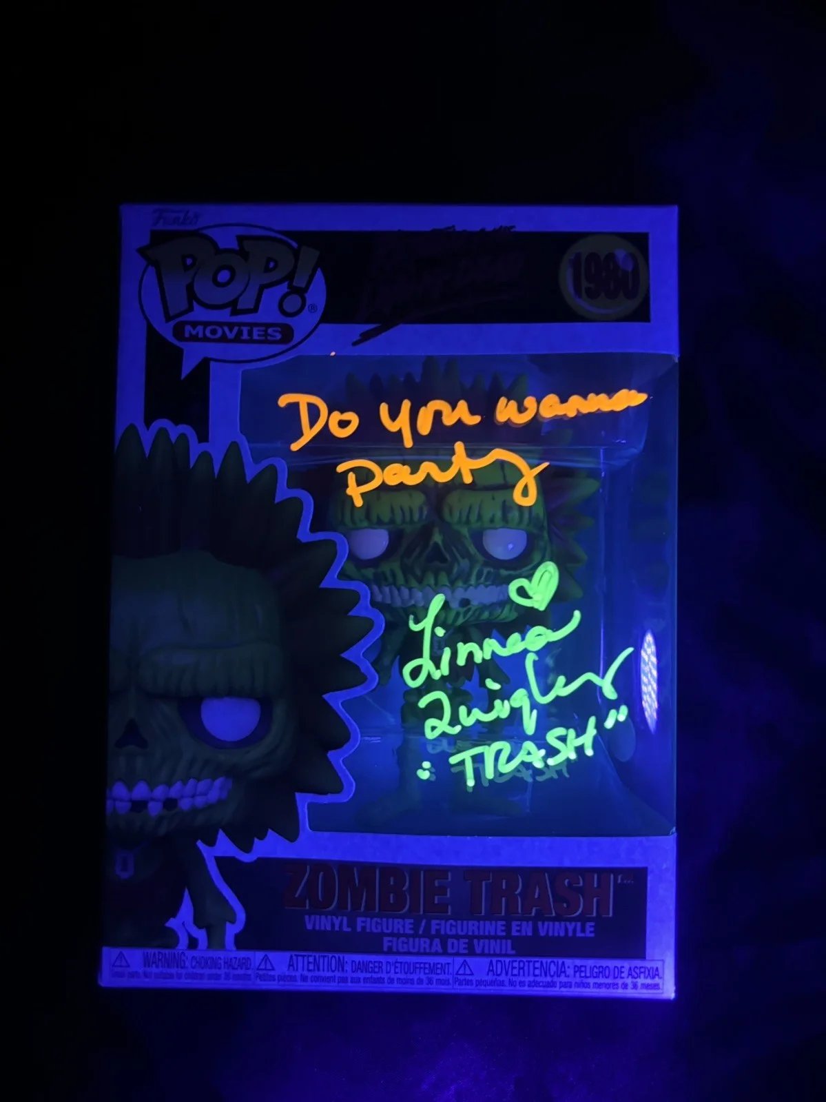 Linnea Quigley — Linnea Quigley Signed Funko Pop Zombie Trash The Return of the Living Dead JSA