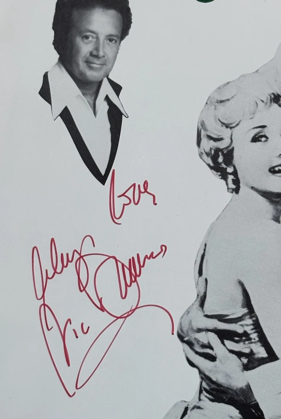 Vic Damone & Jane Powell Signed ( Auto ) 40’s In The 80’s Program - VG, image 2