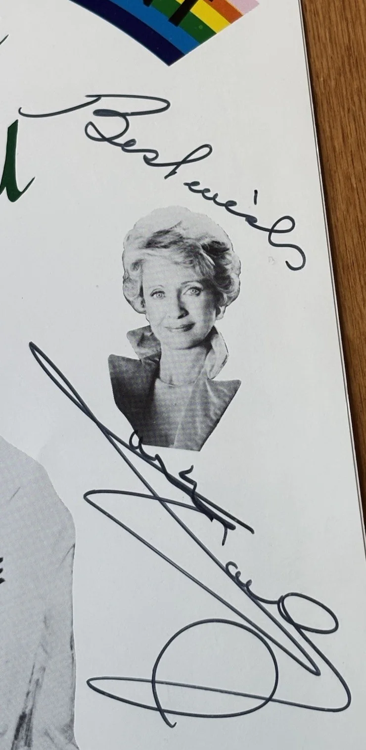 Vic Damone & Jane Powell Signed ( Auto ) 40’s In The 80’s Program - VG, image 3