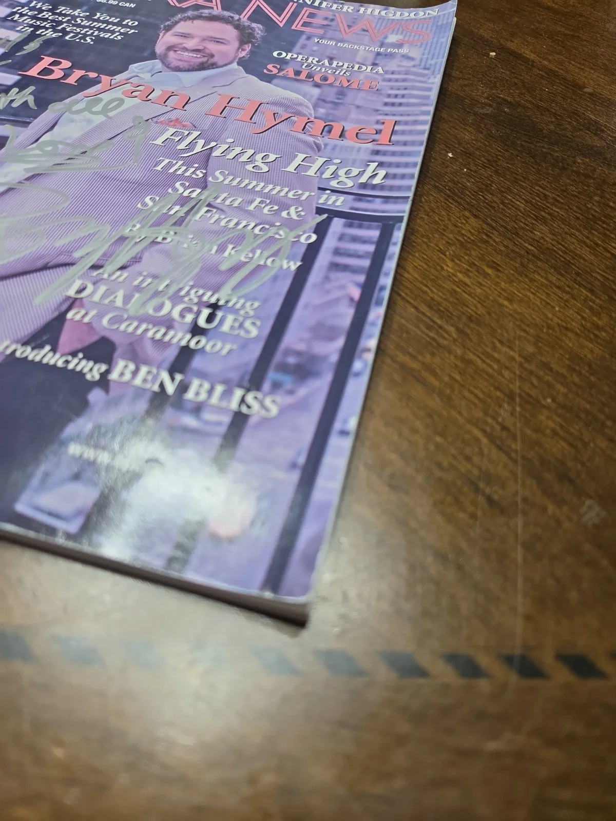 Bryan Hymel American Opera Tenor Signed 2015 Opera News Magazine New Orleans, изображение 5
