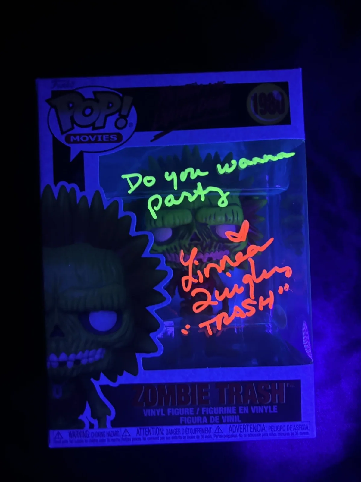 Linnea Quigley — Linnea Quigley Signed Funko Pop Zombie Trash The Return of the Living Dead JSA D
