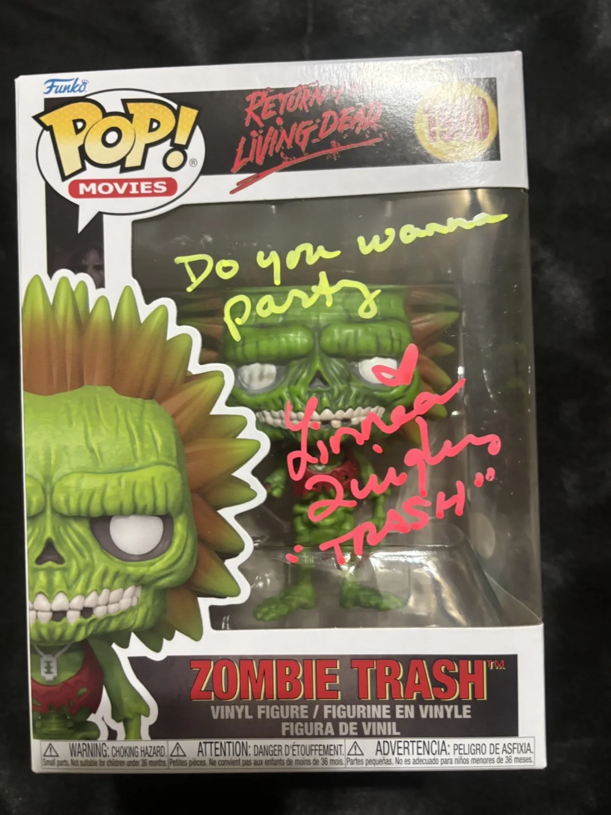 Linnea Quigley — Linnea Quigley Signed Funko Pop Zombie Trash The Return of the Living Dead JSA D, изображение 2