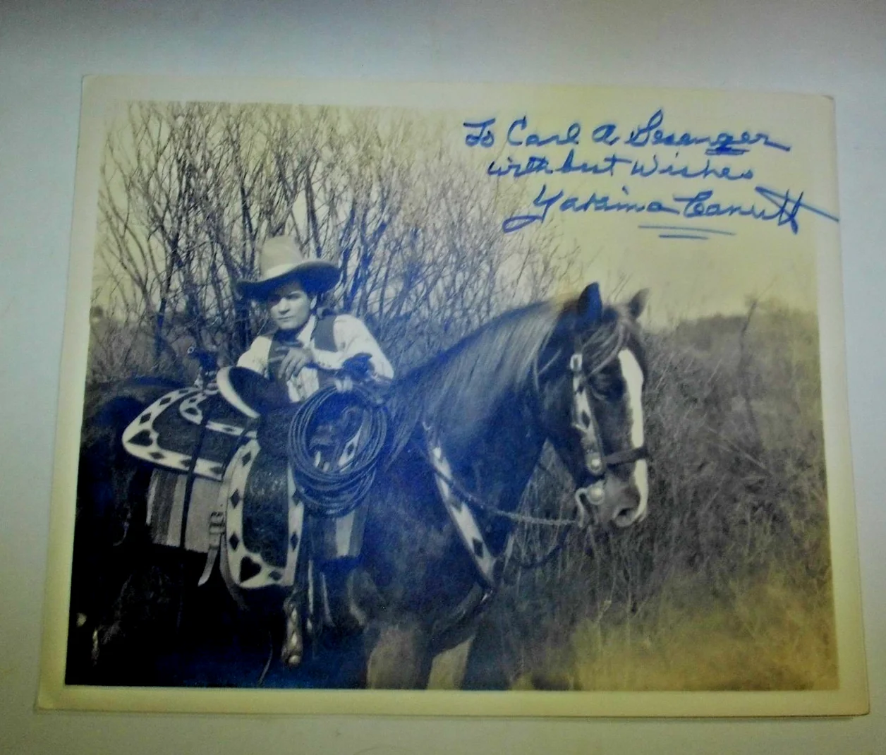 YAKIMA CANUTT — Rare Cowboy Star YAKIMA CANUTT Inscribed & Signed Type 1 Photo, изображение 5