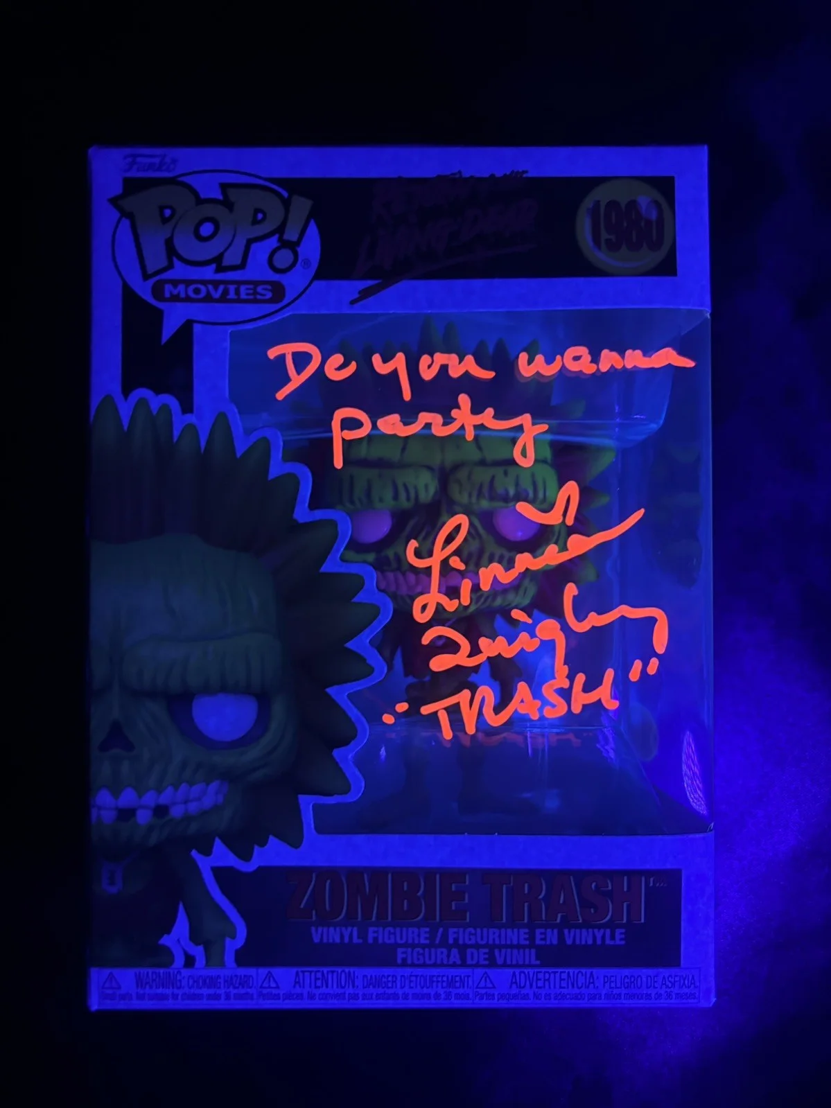 Linnea Quigley — Linnea Quigley Signed Funko Pop Zombie Trash The Return of the Living Dead JSA E