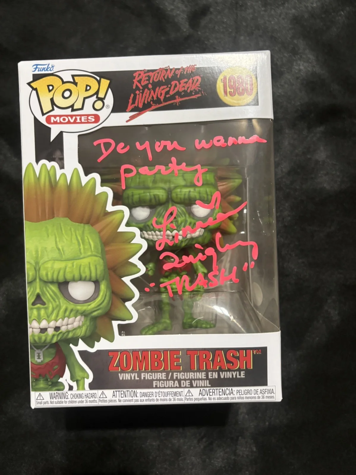 Linnea Quigley — Linnea Quigley Signed Funko Pop Zombie Trash The Return of the Living Dead JSA E, изображение 2