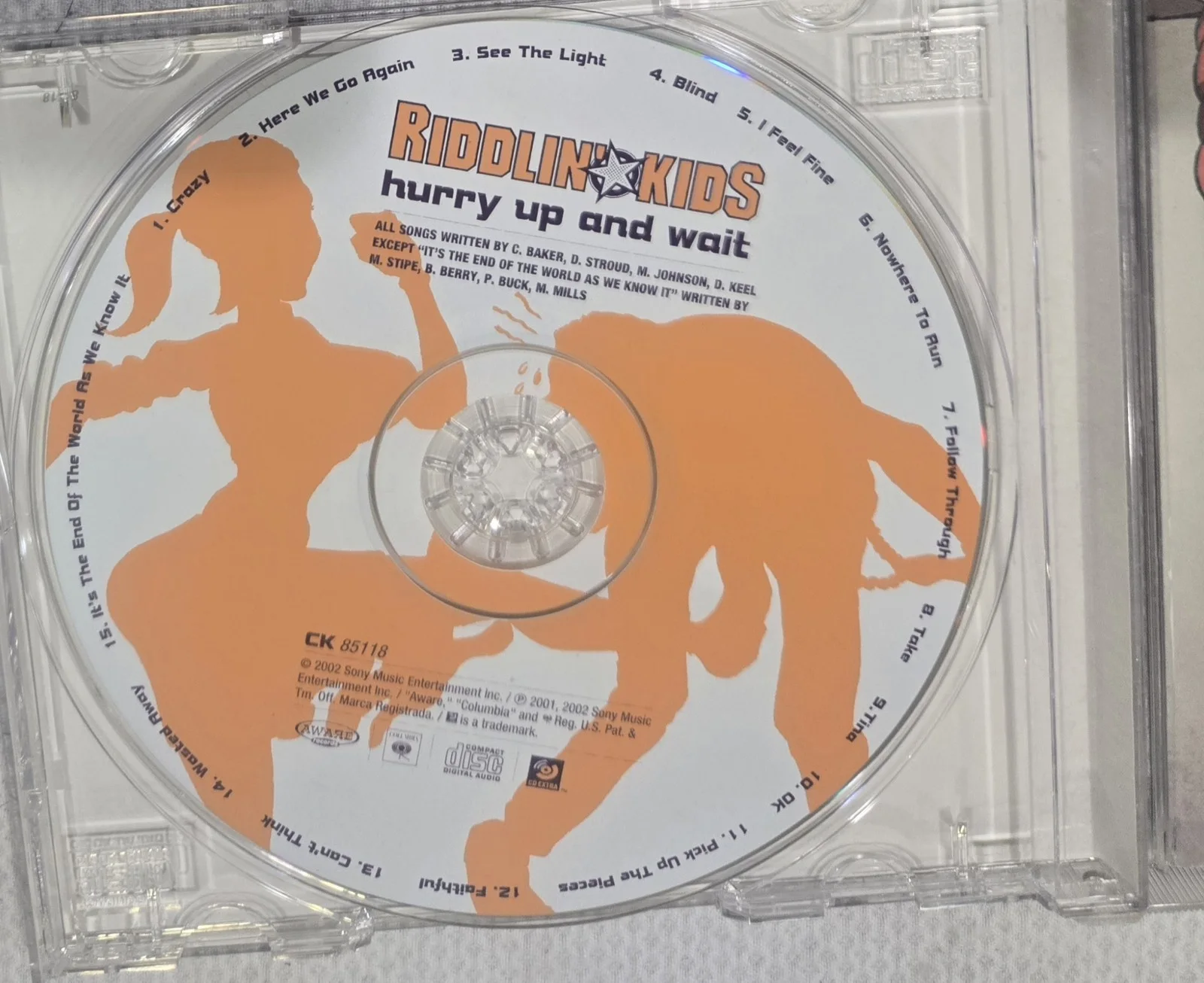 Signed Riddlin Kids Hurry Up And Wait CD Autographed Pop Punk Warped Tour, изображение 4