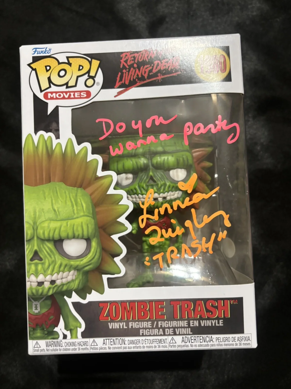 Linnea Quigley — Linnea Quigley Signed Funko Pop Zombie Trash The Return of the Living Dead JSA B, изображение 2