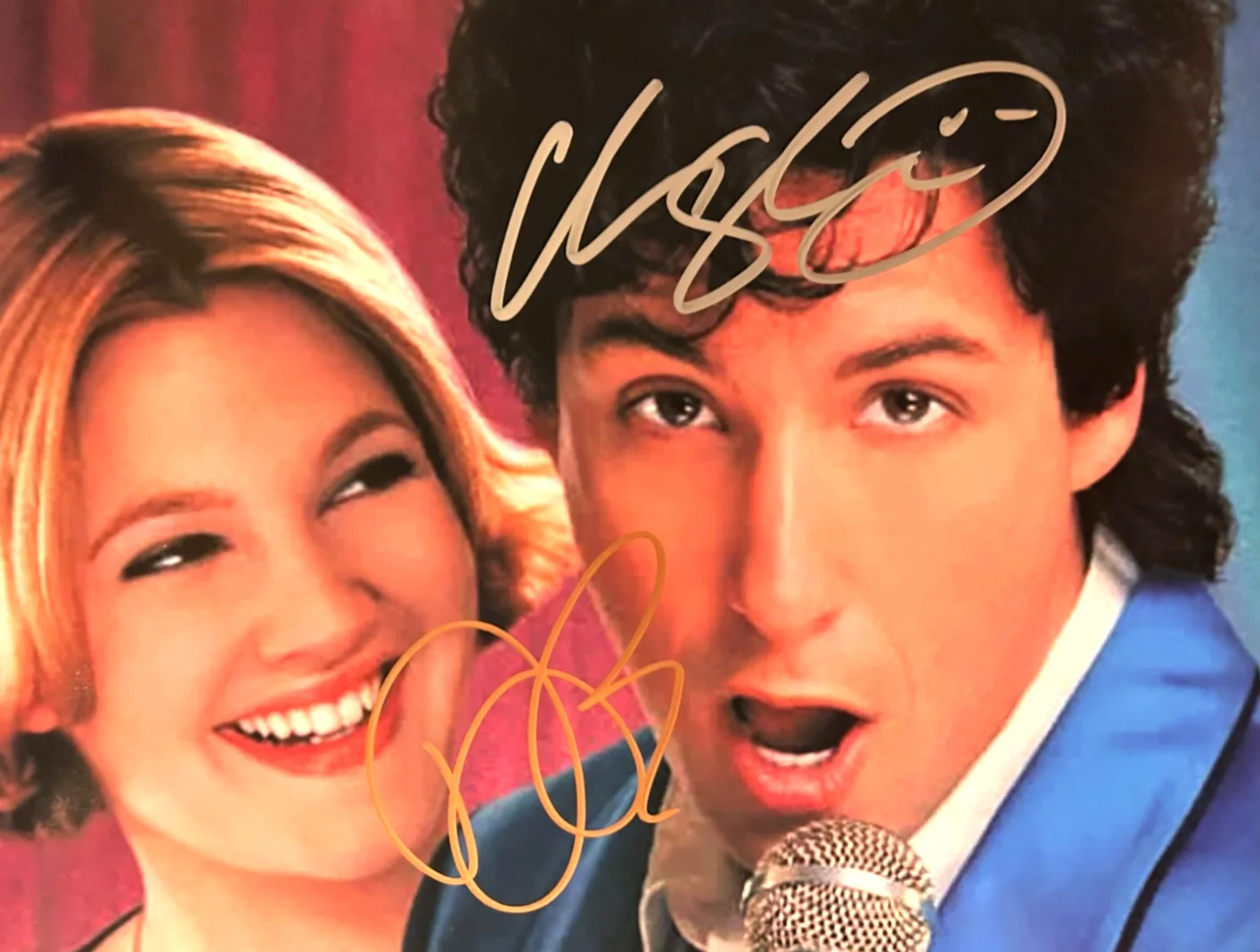 Adam Sandler, Drew Barrymore — WEDDING SINGER (Sandler, Barrymore) Signed 8x10" Authentic Autographs w/COA, image 3