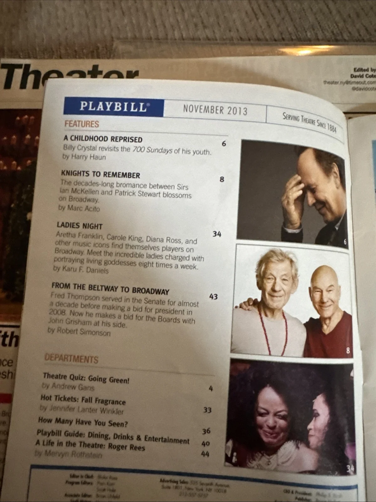Playbill 2014 TWELFE NIGHT/KING RICHARD III Signed By ANGUS WRIGHT w Ticket Bdwy, image 4