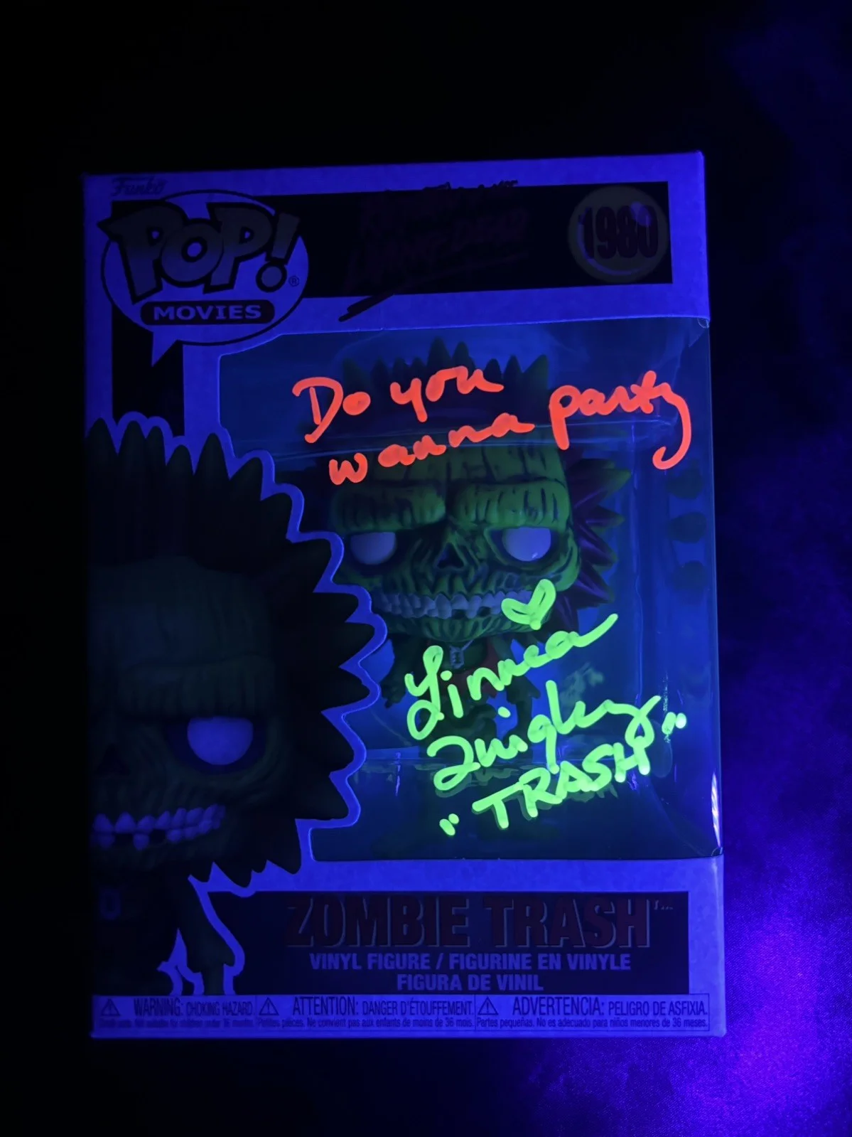 Linnea Quigley — Linnea Quigley Signed Funko Pop Zombie Trash The Return of the Living Dead JSA C
