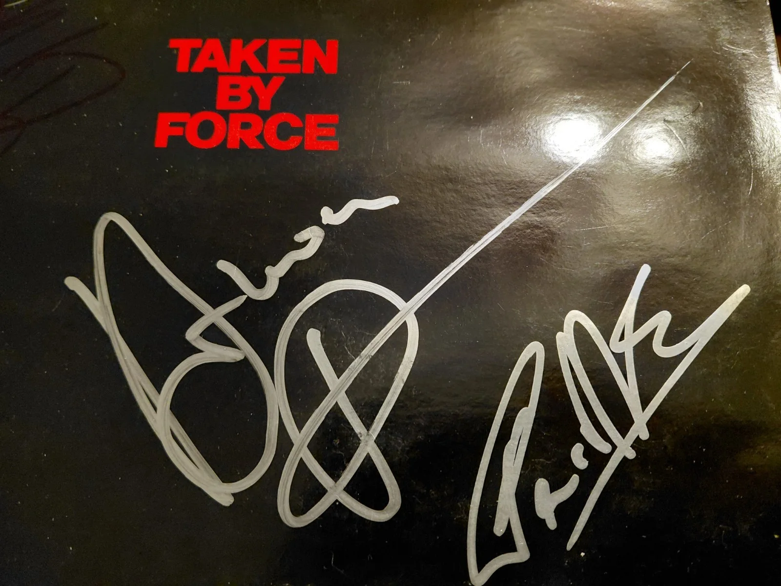Scorpions signed Taken By Force LP Klaus Meine Ulrich Roth Rudolh Schenker..., изображение 2
