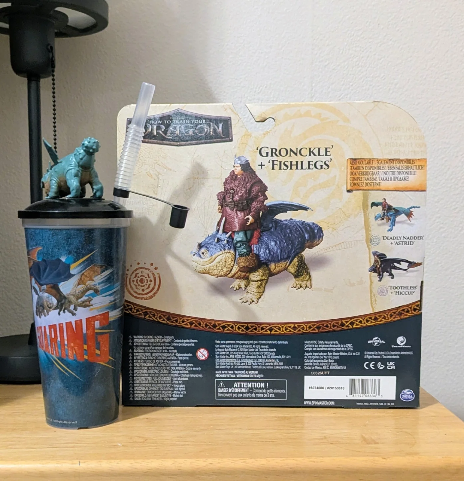 How to Train Your Dragon Cinema Cup & Gronkle & Viking Action Figure Set, изображение 5