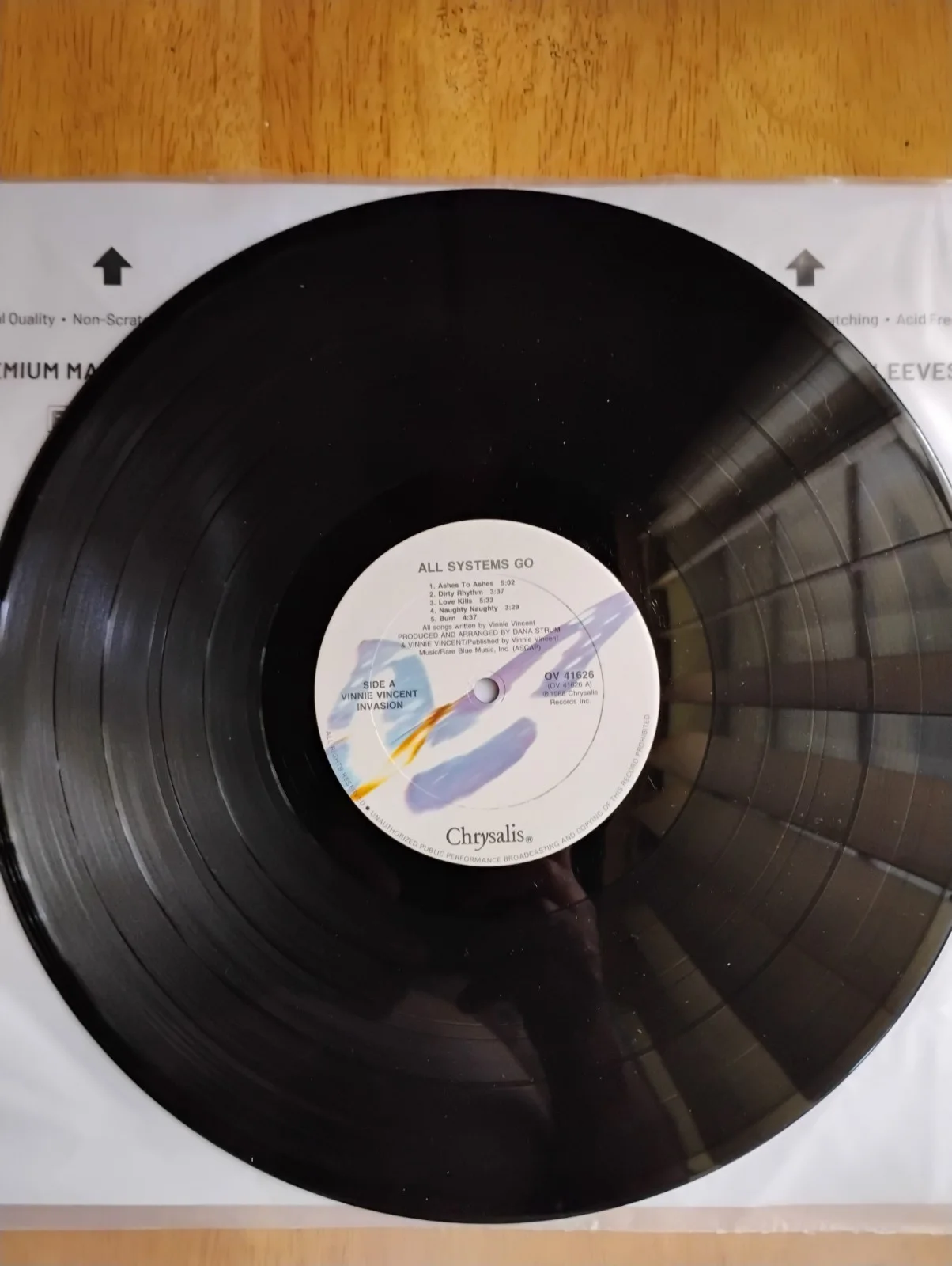 Signed Vinnie Vincent Invasion LP Vinyl Autographed Record 1988, image 5