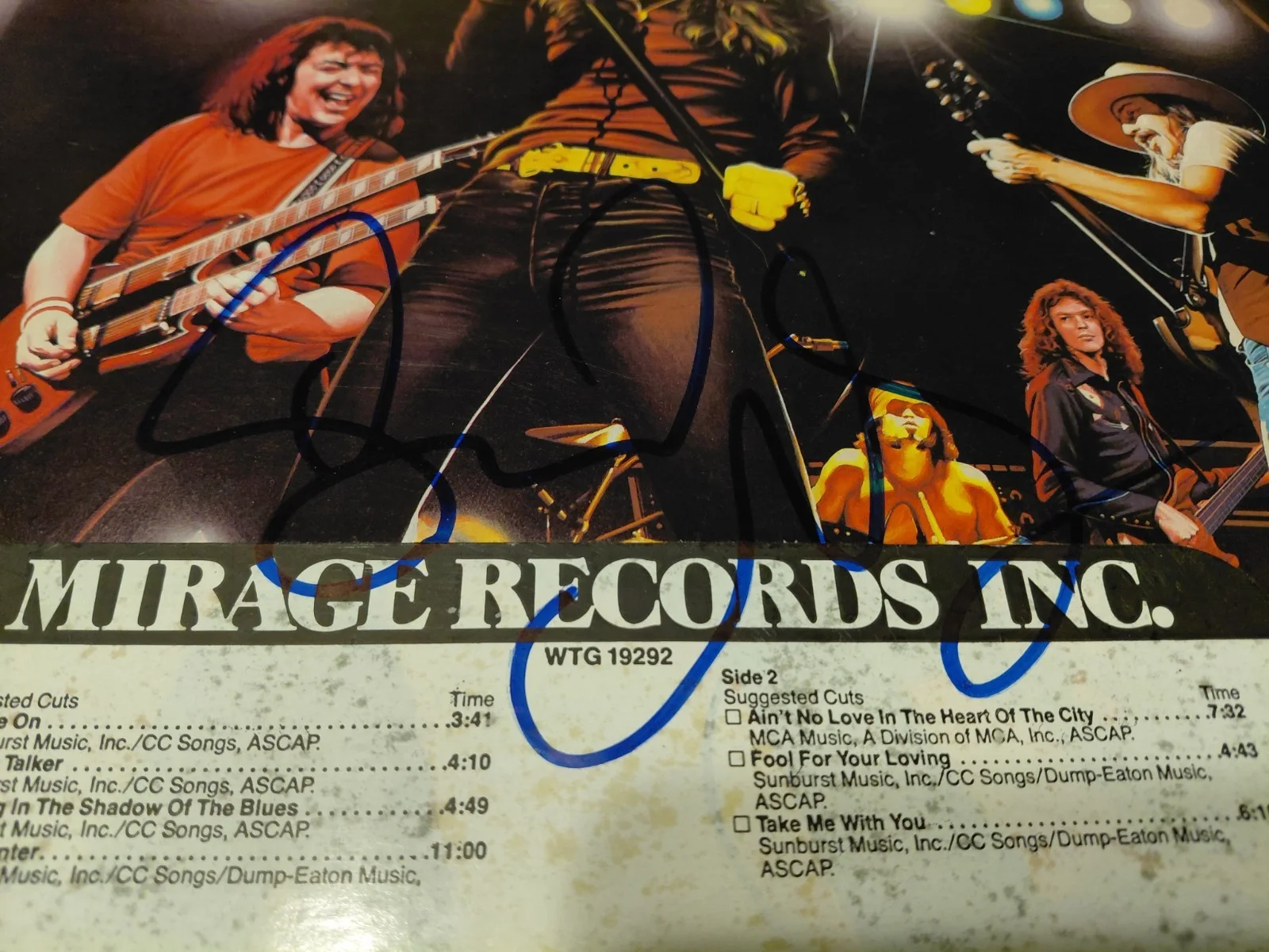 David Coverdale Whitesnake signed Live in the Heart of the City LP BAS..., изображение 2