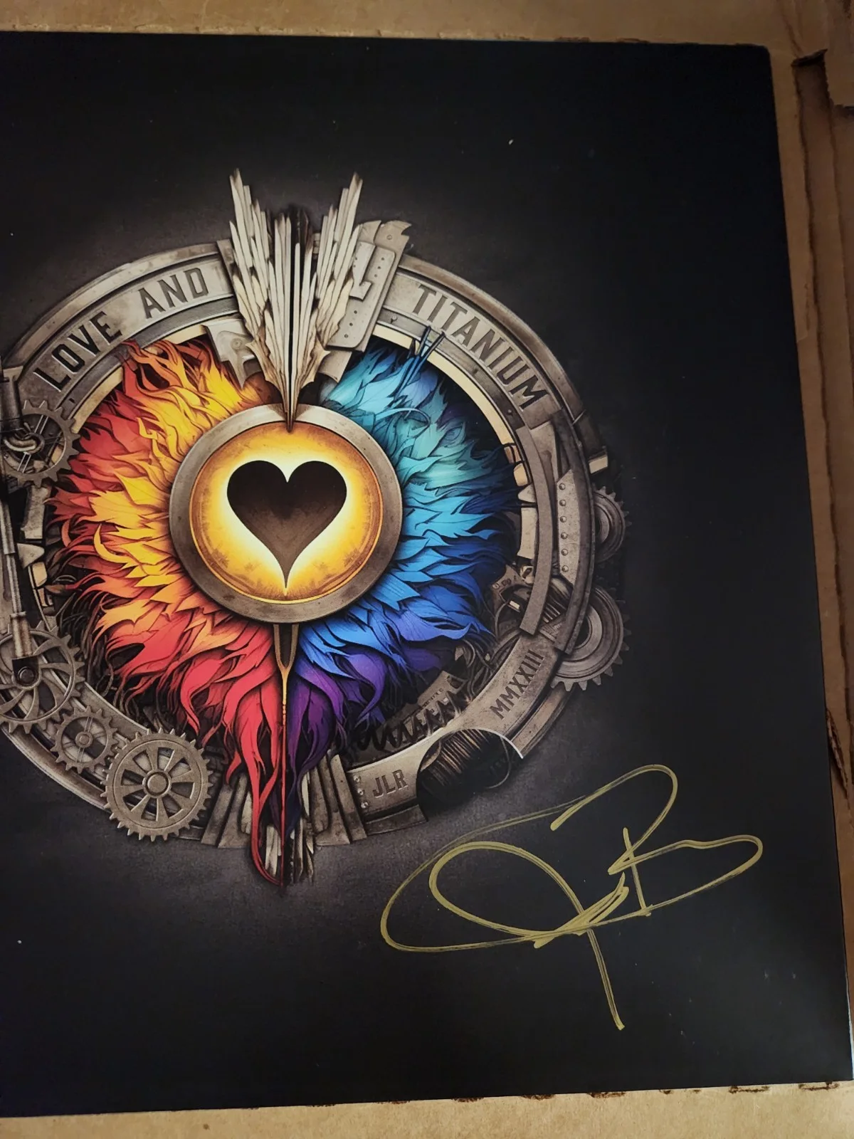 Jeremy Renner Signed “Love and Titanium” Album Autographed, изображение 2
