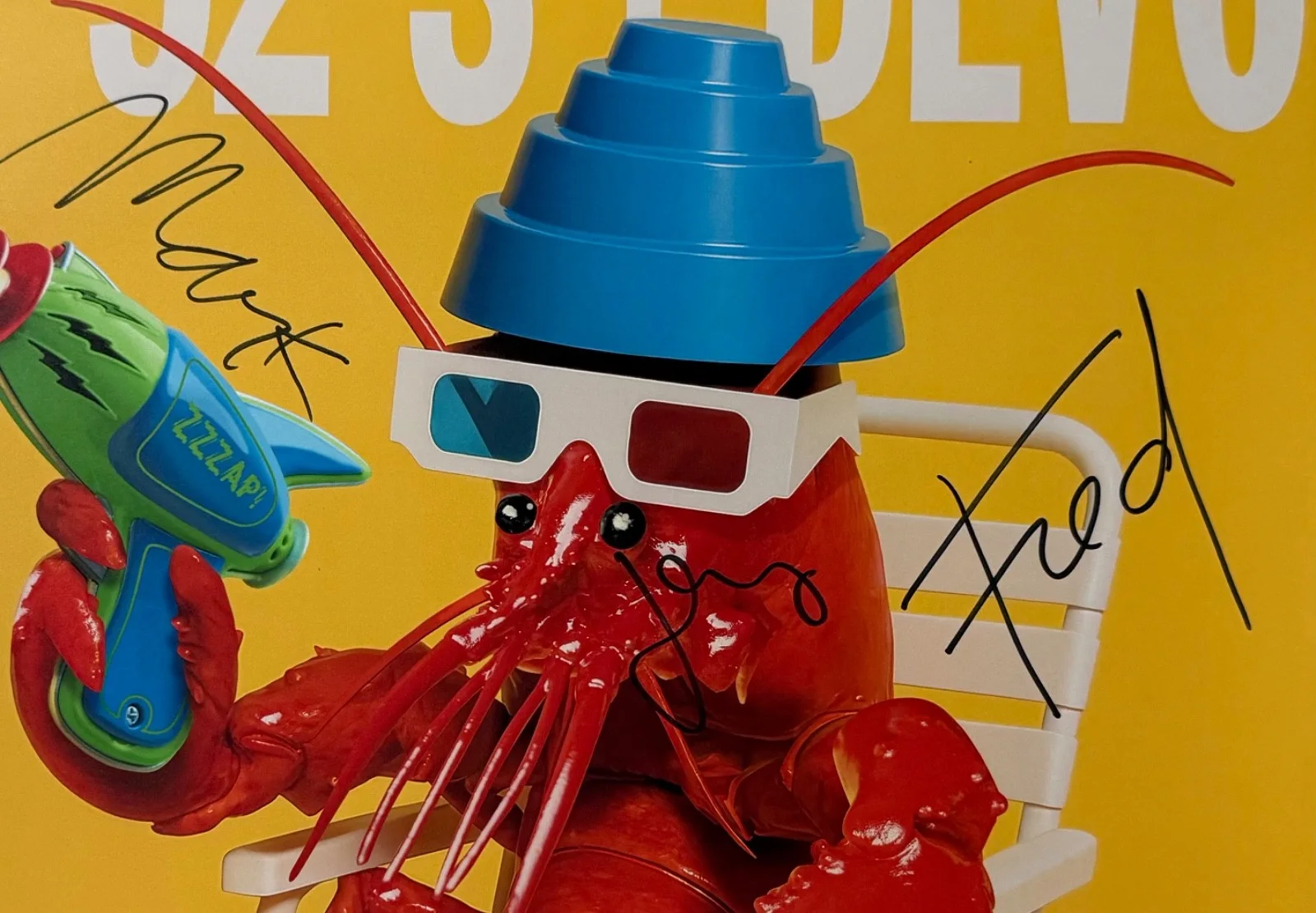 Devo B-52's JSA Signed Autograph Signed Concert Poster Lithograph, image 2
