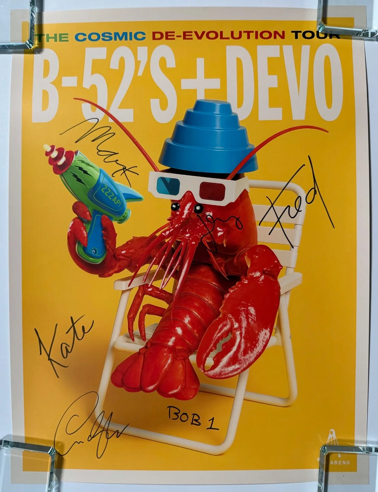 Devo B-52's JSA Signed Autograph Signed Concert Poster Lithograph, image 4