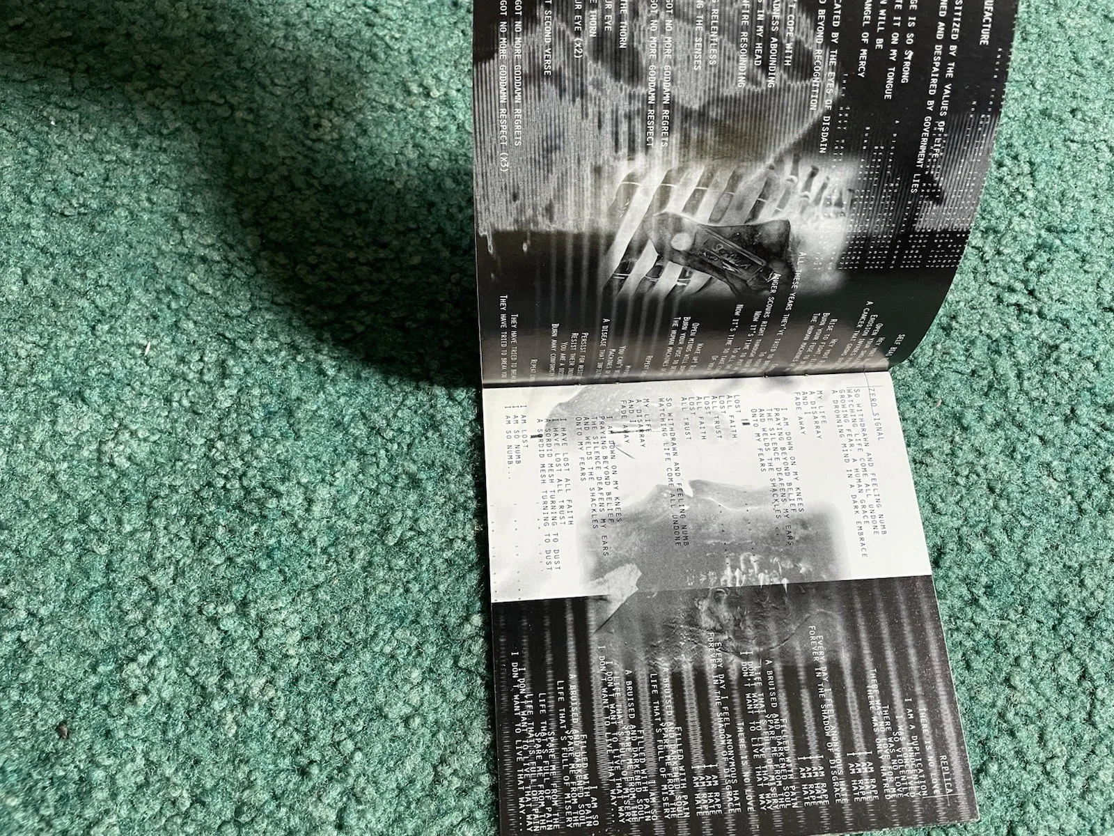 Fear Factory Signed Demanufacture Cd Insert. Signed By: Burton Bell & C. Wolbers, image 5