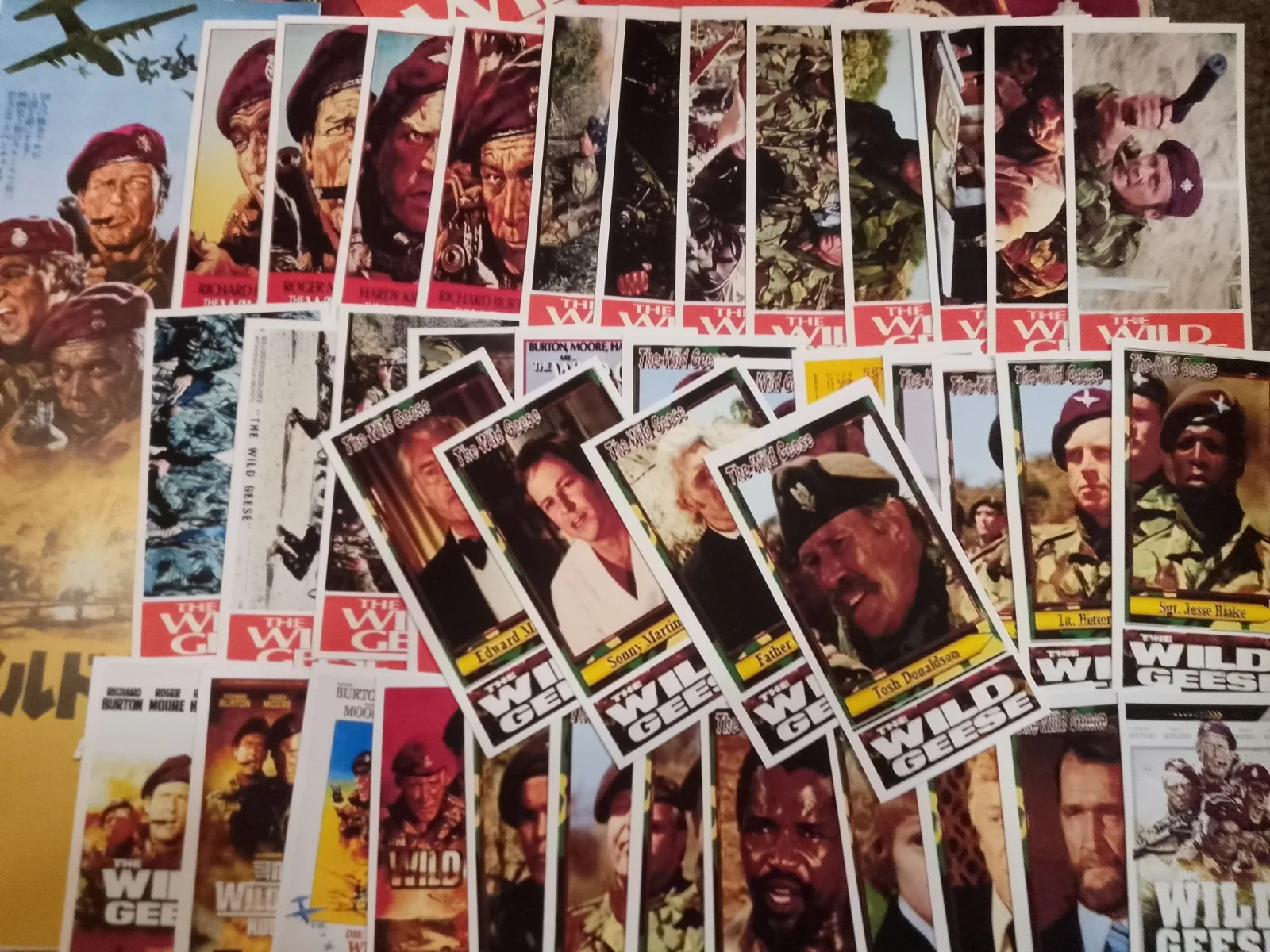 The Wild Geese 1981. 12 Lobbymarkers/22 Bookmarks/40 Mini-cards & Box. New, изображение 2