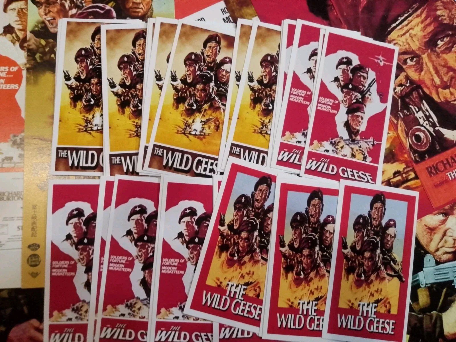 The Wild Geese 1981. 12 Lobbymarkers/22 Bookmarks/40 Mini-cards & Box. New, изображение 5