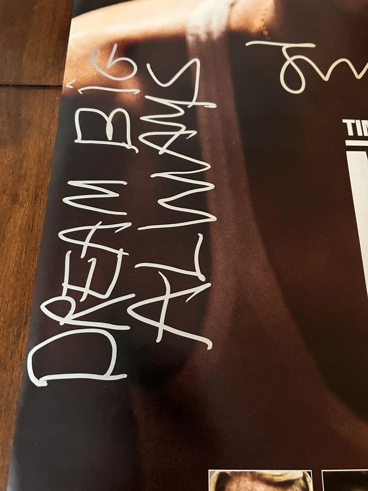 Josh Safdie — MARTY SUPREME Poster SIGNED by JOSH SAFDIE, 27x40 Original 1-Sheet, INSCRIPTION, изображение 3
