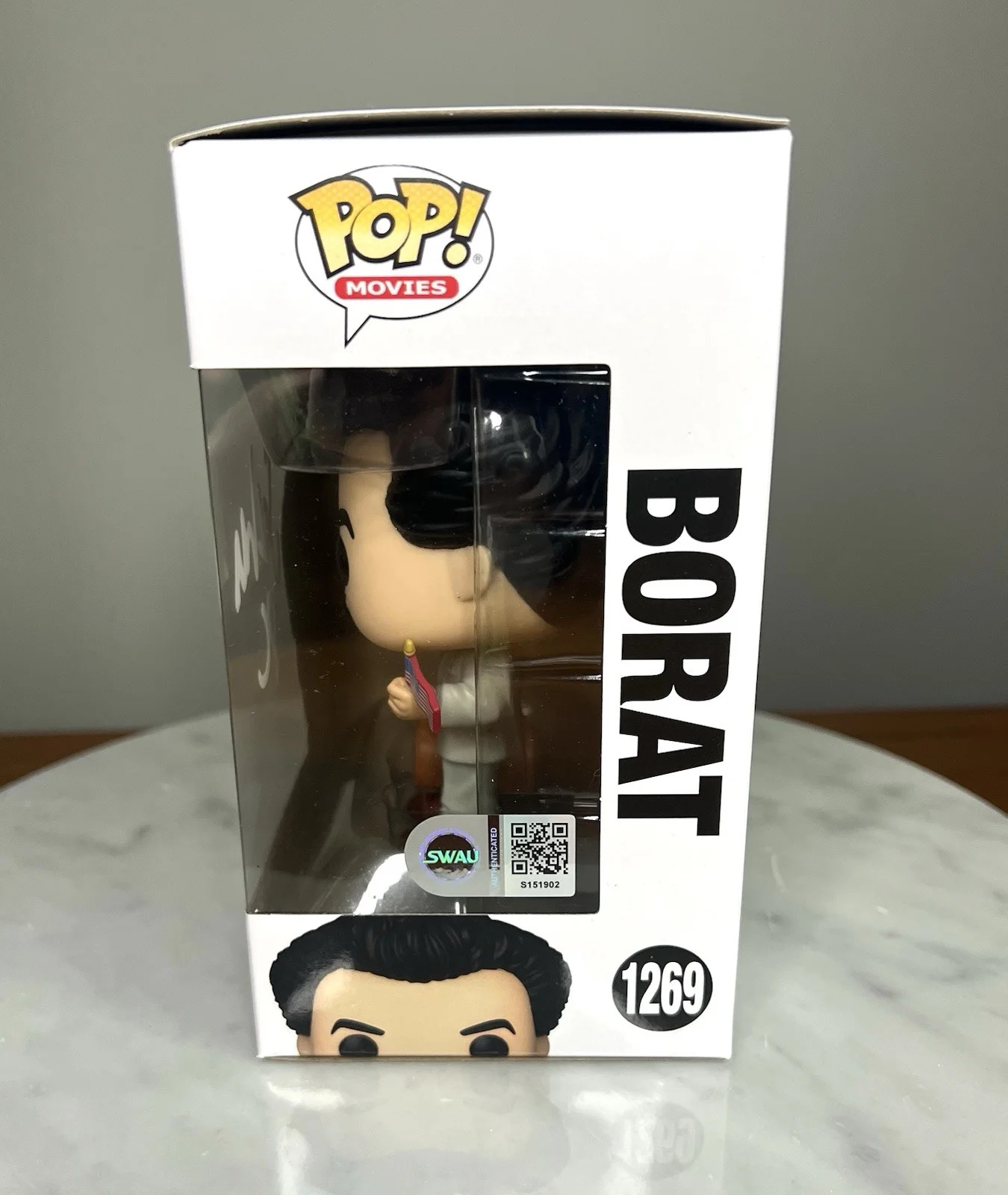 Sacha Baron Cohen — Sacha Baron Cohen Signed ‘Borat’ Funko Pop RARE! SWAU COA, image 4