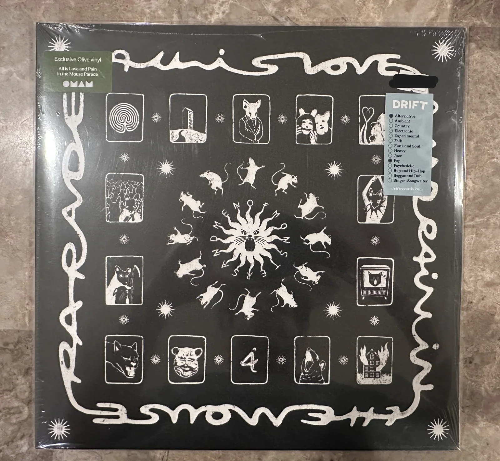 Of Monsters & Men Signed Photo Insert + Sealed DRIFT Exclusive Olive Vinyl RARE, image 2