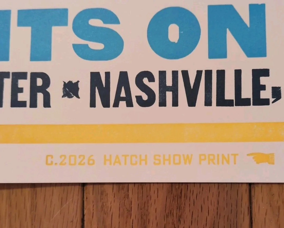 Craig Ferguson - Pants On Fire - Tour Nashville, TN Hatch Print Poster RARE, изображение 2