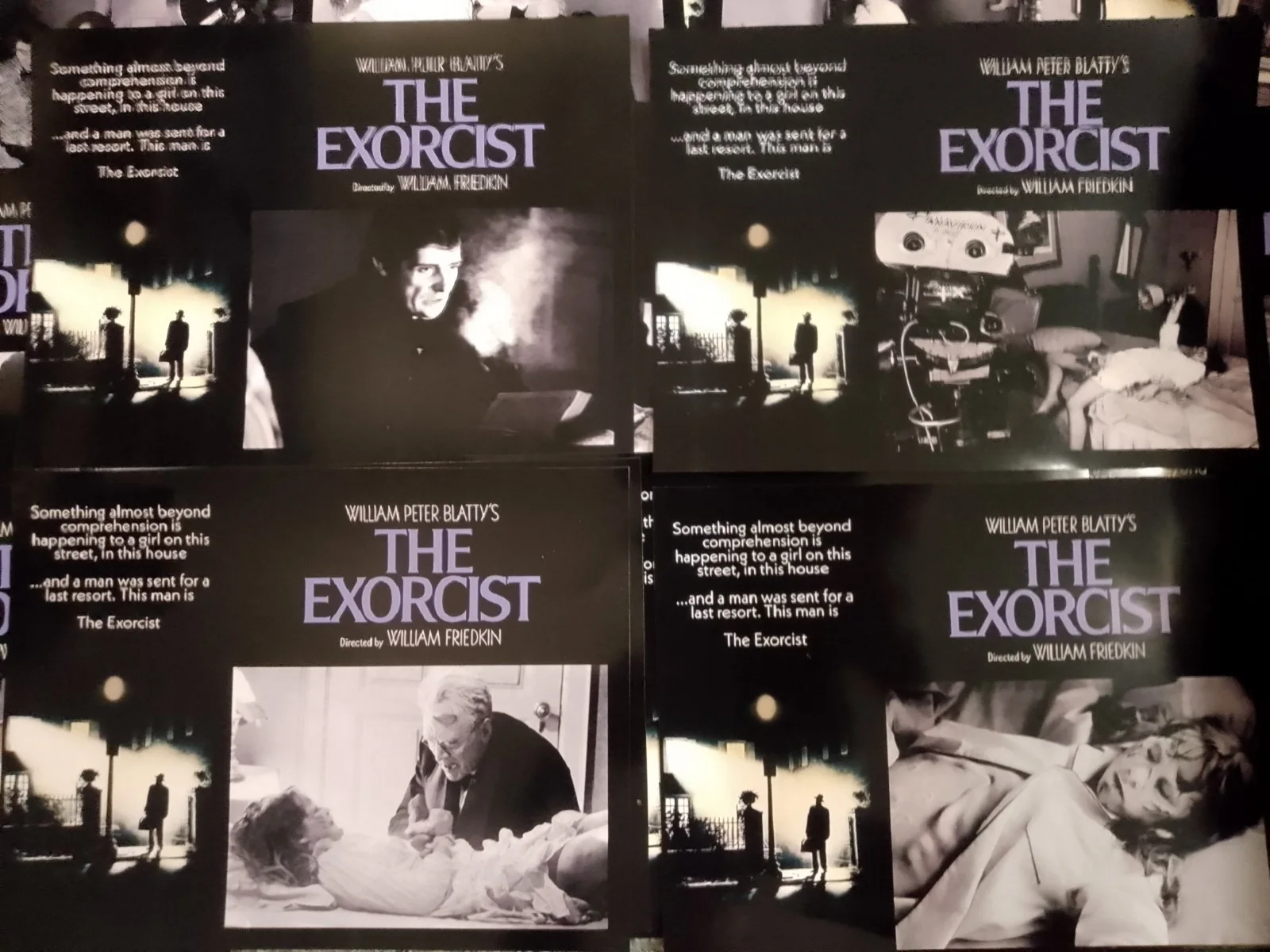The Exorcist 1973. Complete Set 16 Glossy 10x8ins Lobby Prints & 1 A4 Art Print., image 3
