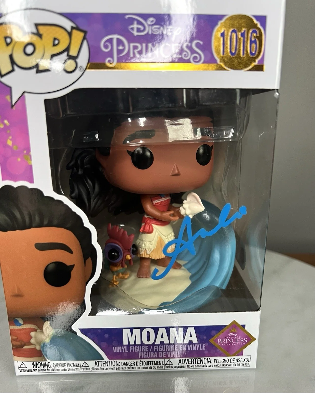 Auli’i Cravalho — Auli’i Cravalho Signed Moana Funko Pop SWAU COA￼, изображение 2