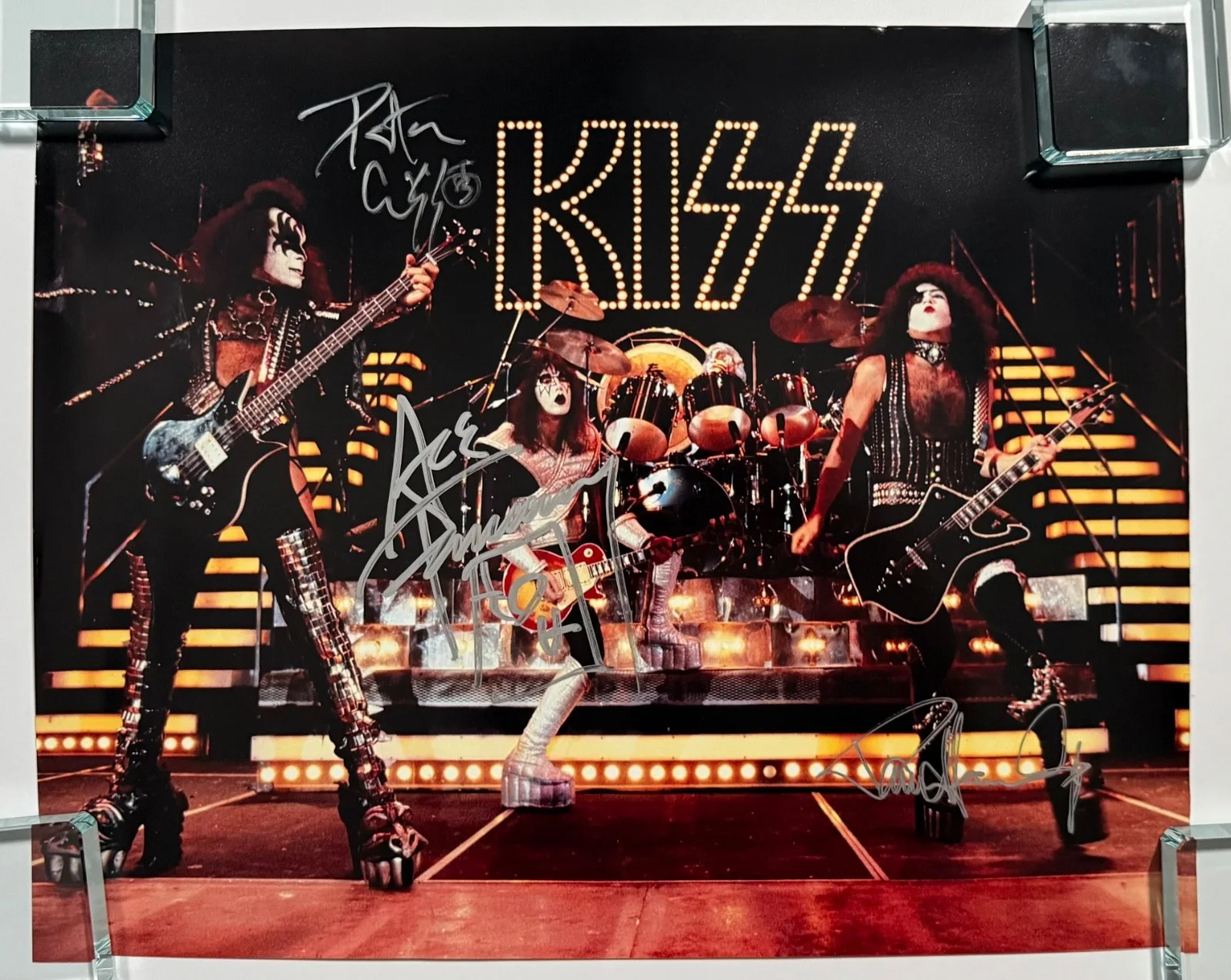 KISS Signed Autograph JSA 20 x 16 photo Ace Frehley Peter Criss Paul Stanley, изображение 4