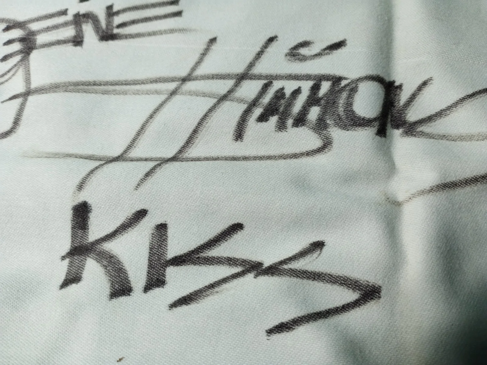 KISS GENE SIMMONS Personalized Autograph Cloth Napkin, изображение 2