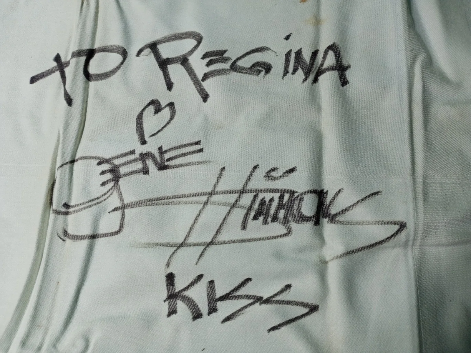 KISS GENE SIMMONS Personalized Autograph Cloth Napkin, изображение 5