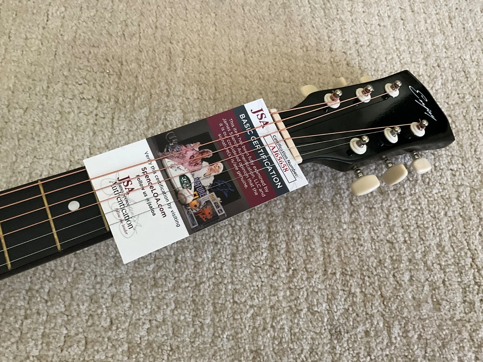 OZZY OSBOURNE AUTOGRAPHED SIGNED ACOUSTIC GUITAR JSA AUTHENTICATION RIP, image 3