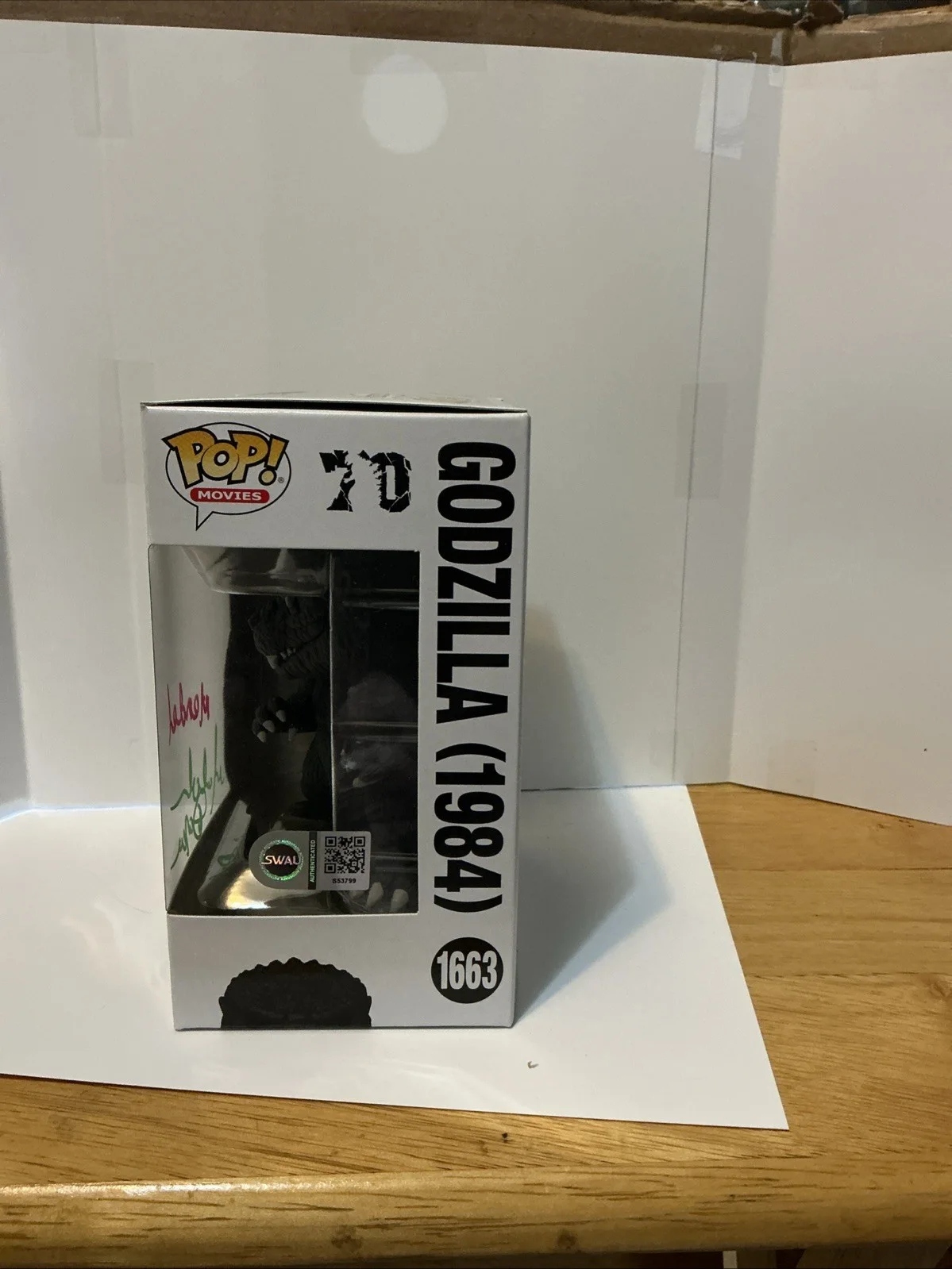 Malcom danare — Malcom Danare Signed Godzilla Funko Pop Dr Mendel Craven SWAU Certification, image 2