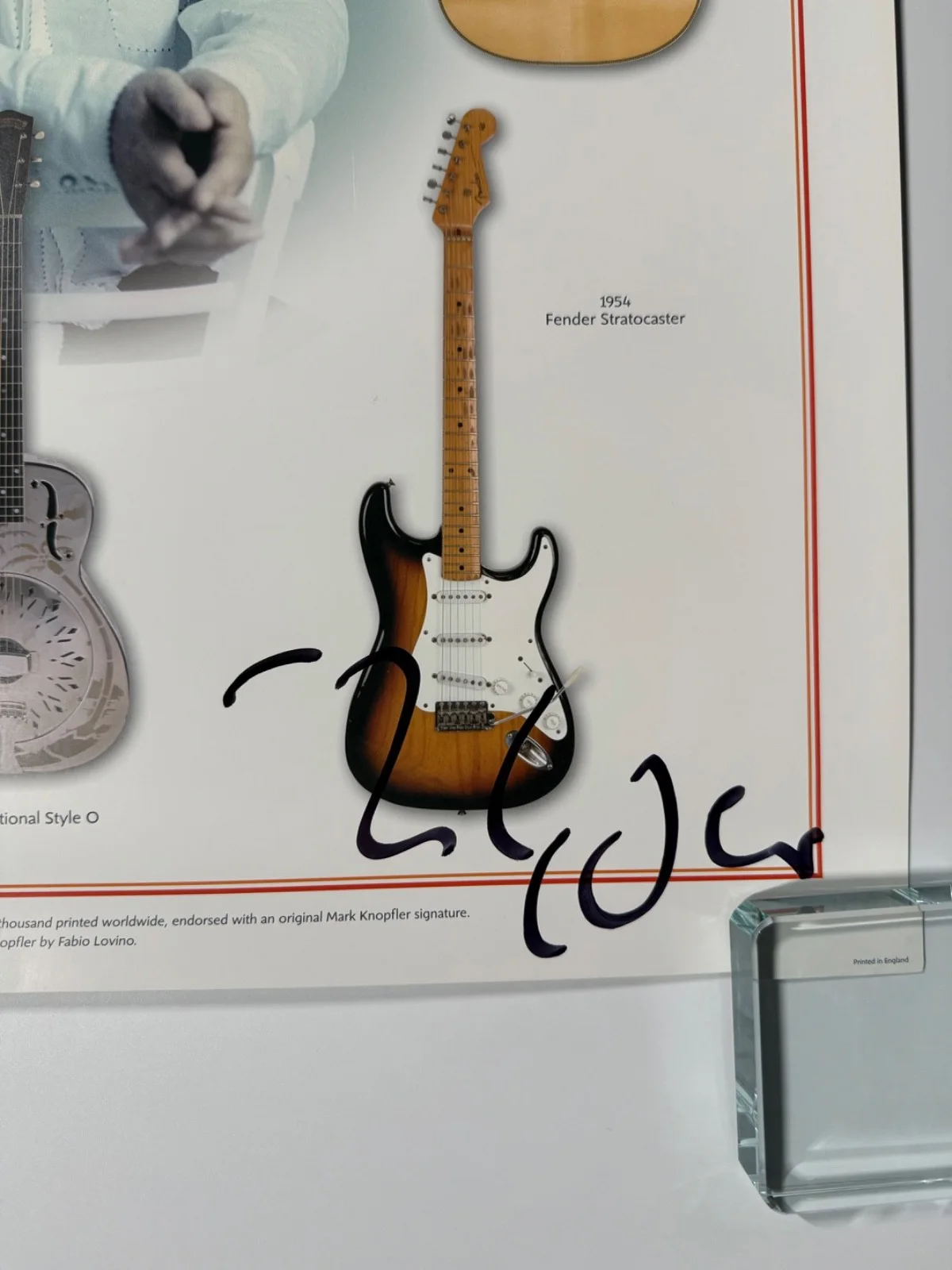 Mark Knopfler JSA Fully Signed Autograph Lithograph Poster Dire Straits, image 4